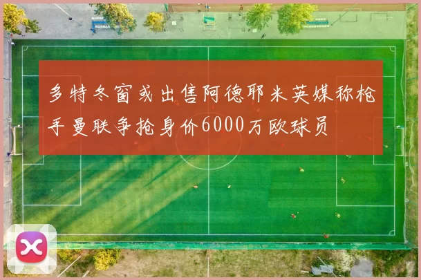 多特冬窗或出售阿德耶米英媒称枪手曼联争抢身价6000万欧球员